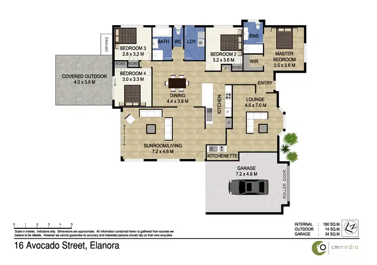 Floorplan of Homely house listing, 16 Avocado Street, Elanora QLD 4221