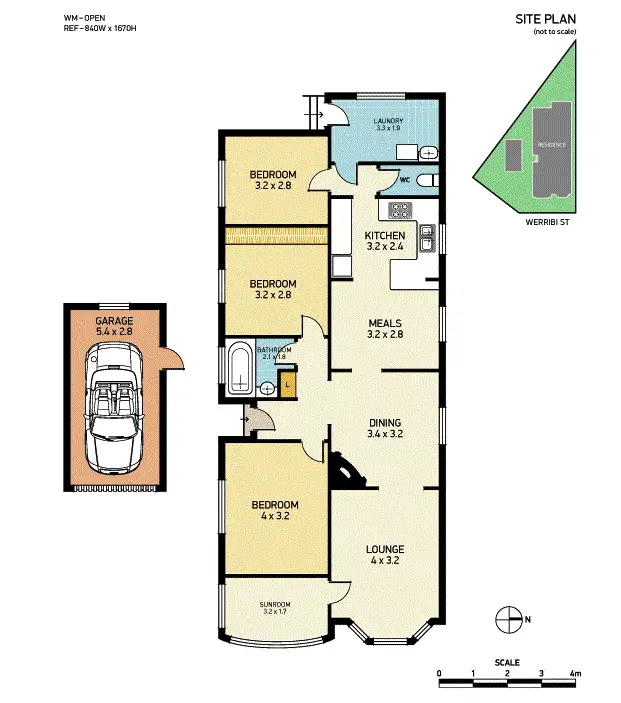 Floorplan of Homely house listing, 14 Werribi St, Mayfield NSW 2304