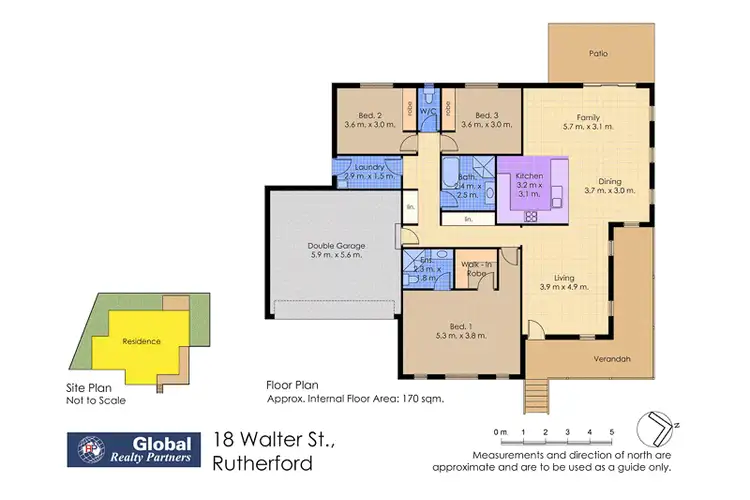 Floorplan of Homely villa listing, 18 Walter St, Rutherford NSW 2320