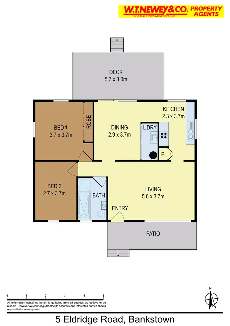 Floorplan of Homely house listing, 5 Eldridge Rd, Bankstown NSW 2200