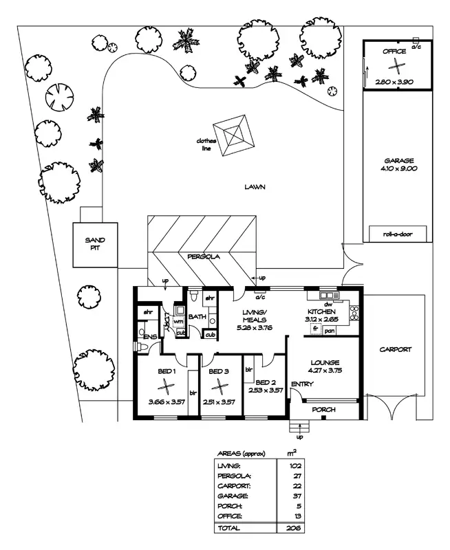 Floorplan of Homely house listing, 10 Bergan St, Ingle Farm SA 5098