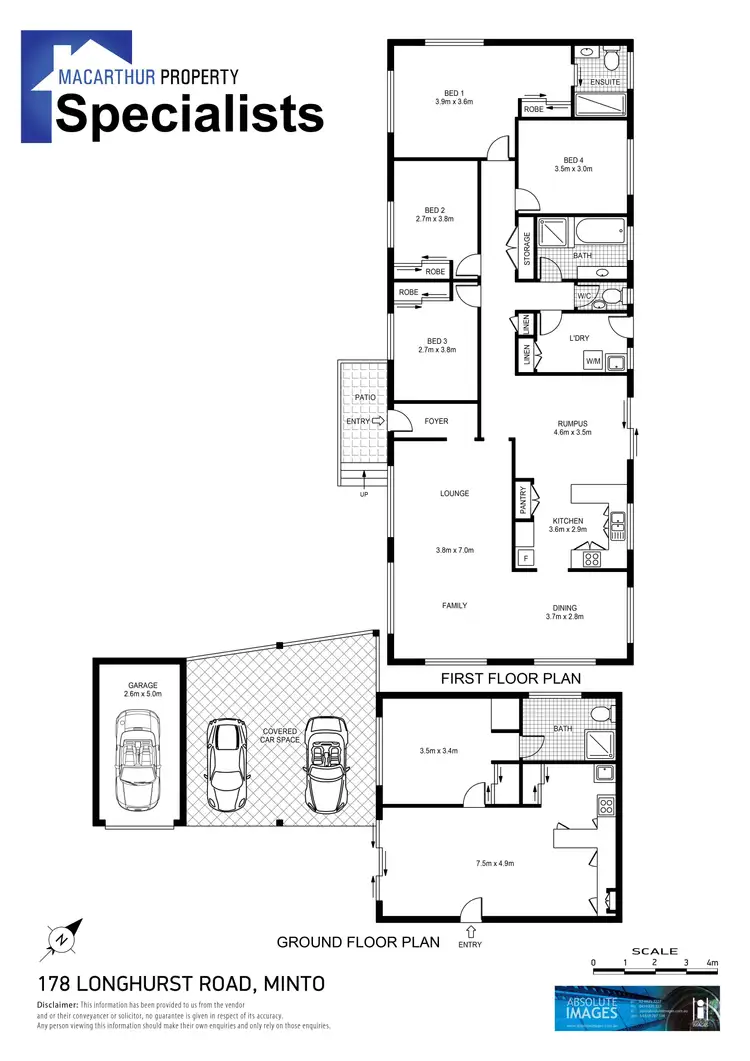 Floorplan of Homely house listing, 178 Longhurst Rd, Minto NSW 2566