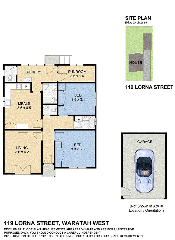 Floorplan of Homely house listing, 119 Lorna Street, Waratah West NSW 2298