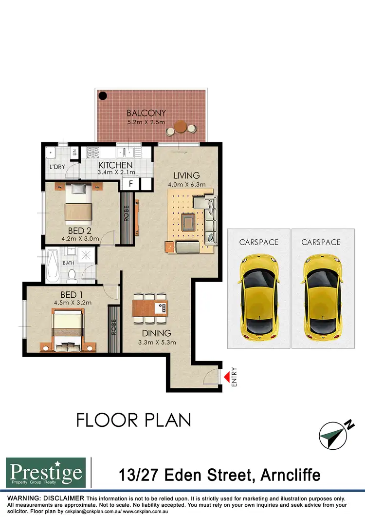 Floorplan of Homely apartment listing, 13/27 Eden Street, Arncliffe NSW 2205