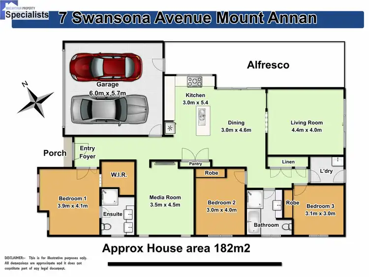 Floorplan of Homely house listing, 7 Swansona Avenue, Mount Annan NSW 2567