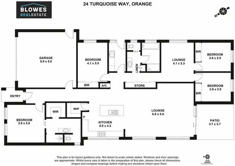 Floorplan of Homely house listing, 24 Turquoise Way, Orange NSW 2800