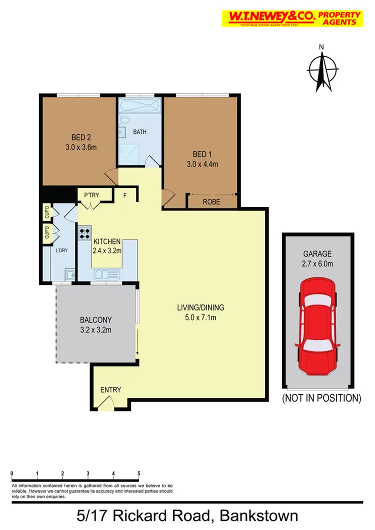 Floorplan of Homely unit listing, 5/17-27 Rickard Road, Bankstown NSW 2200