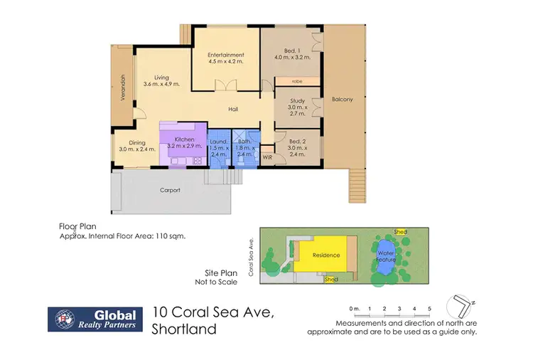Floorplan of Homely house listing, 10 Coral Sea Avenue, Shortland NSW 2307