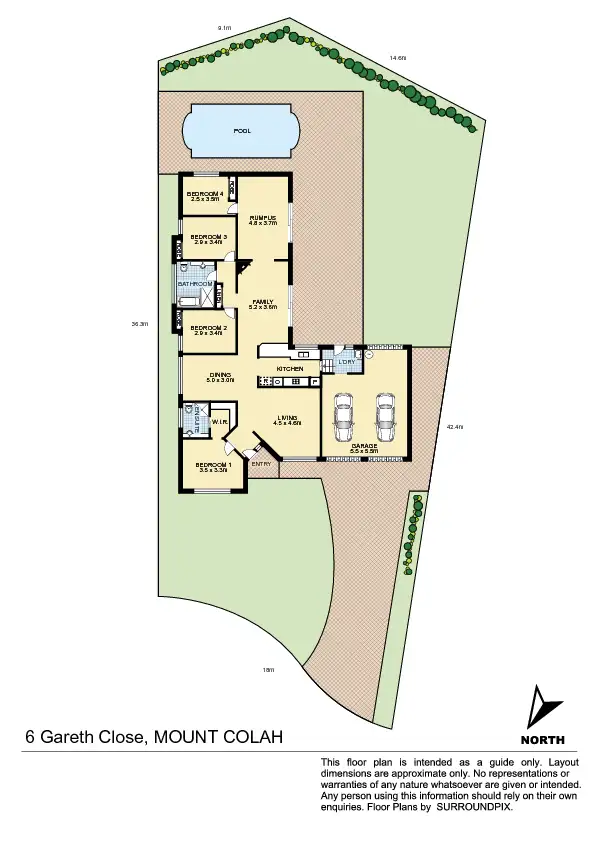 Floorplan of Homely house listing, 6 Gareth  Close, Mount Colah NSW 2079