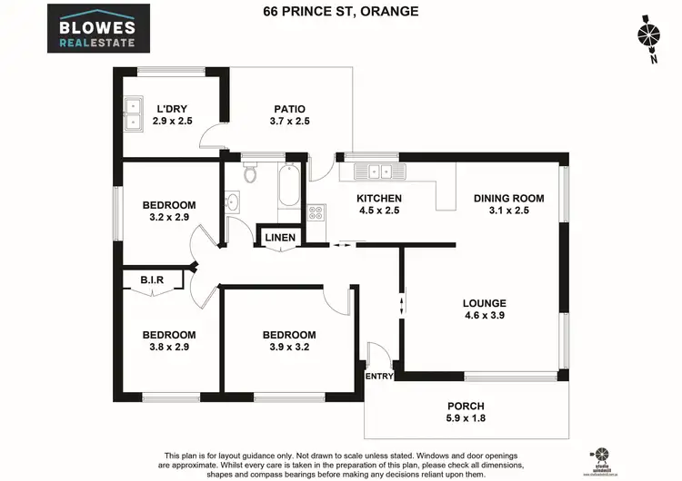 Floorplan of Homely house listing, 66 Prince Street, Orange NSW 2800