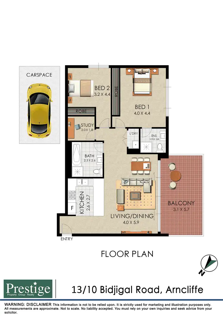 Floorplan of Homely apartment listing, 13/10 Bidjigal Road, Arncliffe NSW 2205
