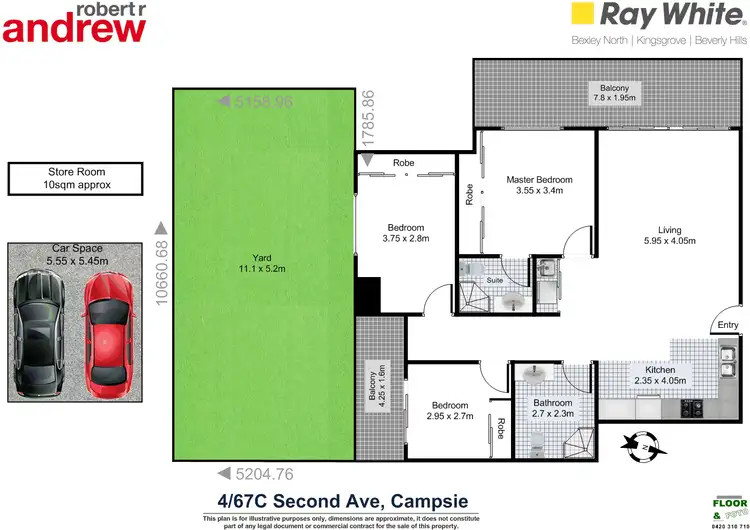 Floorplan of Homely apartment listing, 4/67C Second Avenue, Campsie NSW 2194