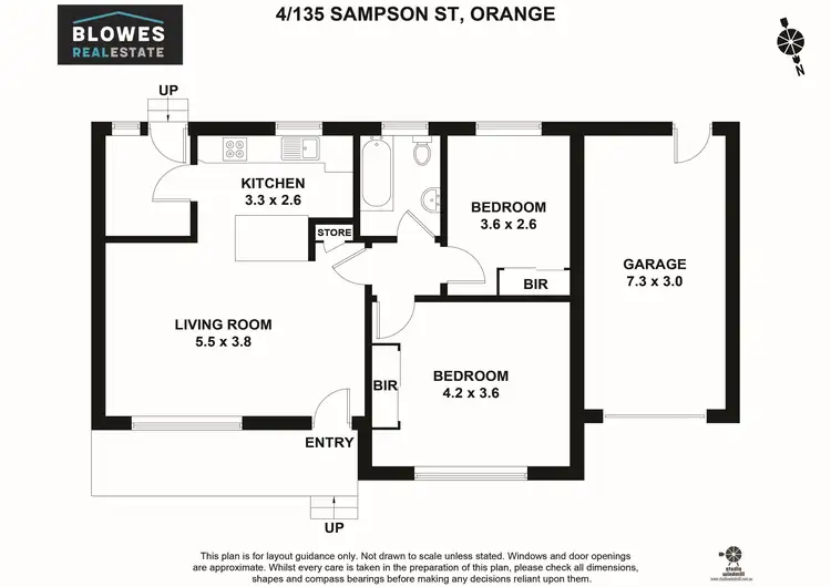 Floorplan of Homely unit listing, 4/135 Sampson Street, Orange NSW 2800