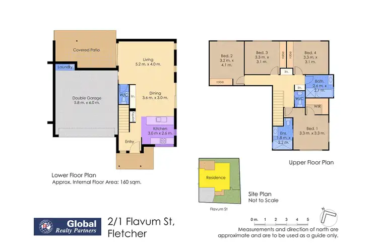 Floorplan of Homely semi-detached listing, 2/1 Flavum Street, Fletcher NSW 2287
