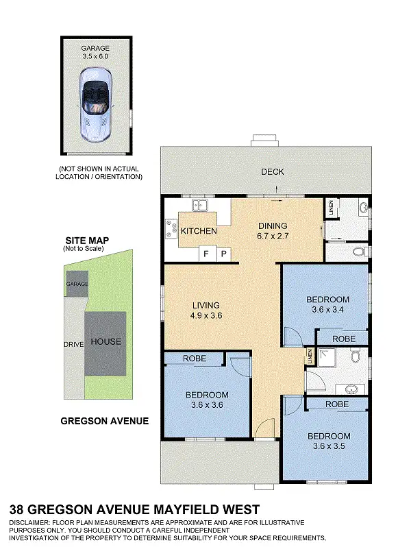 Floorplan of Homely house listing, 38 Gregson Avenue, Mayfield West NSW 2304