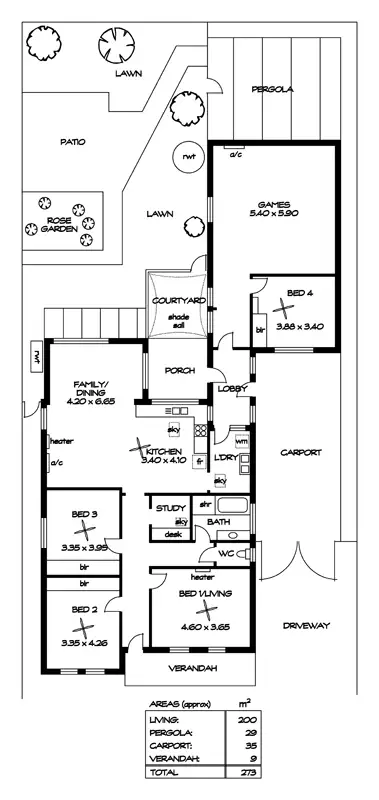 Floorplan of Homely house listing, 11 Osborne Street, Largs Bay SA 5016