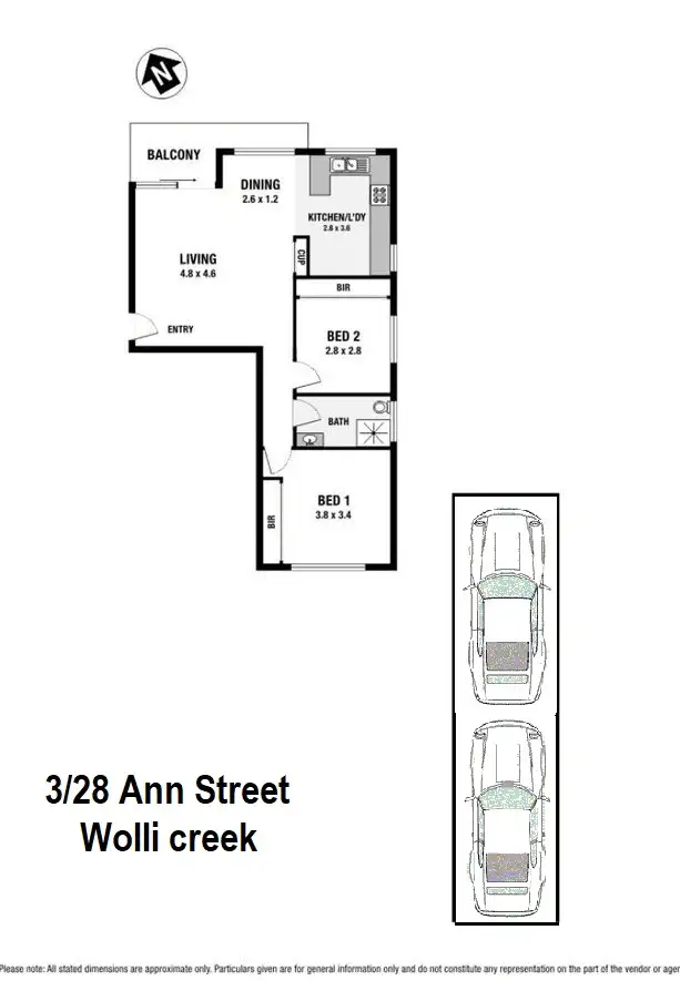 Floorplan of Homely apartment listing, 3/28-30 Ann Street, Wolli Creek NSW 2205