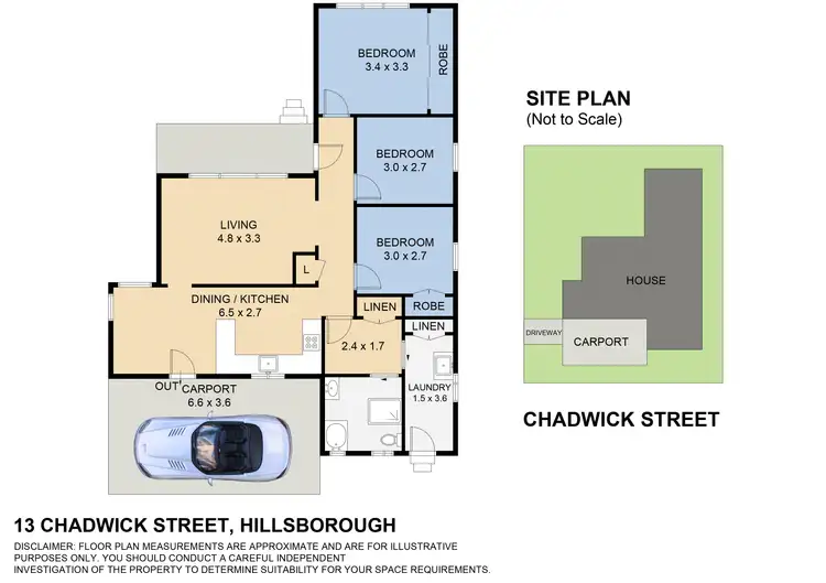 Floorplan of Homely house listing, 13 Chadwick Street, Hillsborough NSW 2290