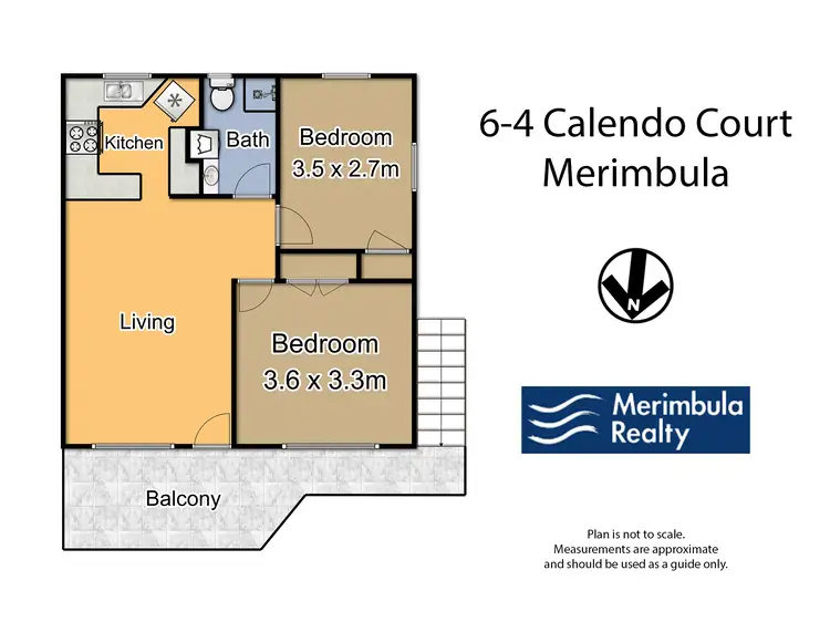 Floorplan of Homely unit listing, 6/4 Calendo Court, Merimbula NSW 2548