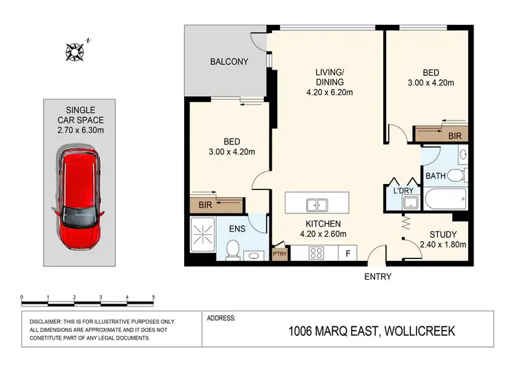 Floorplan of Homely apartment listing, 1006/15 Brodie Spark Drive, Wolli Creek NSW 2205