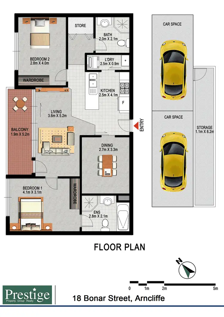 Floorplan of Homely apartment listing, 744/18 Bonar Street, Arncliffe NSW 2205