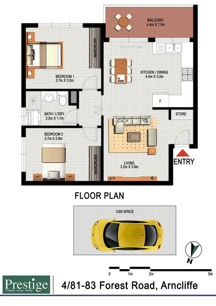 Floorplan of Homely apartment listing, 4/81 - 85 Forest Road, Arncliffe NSW 2205
