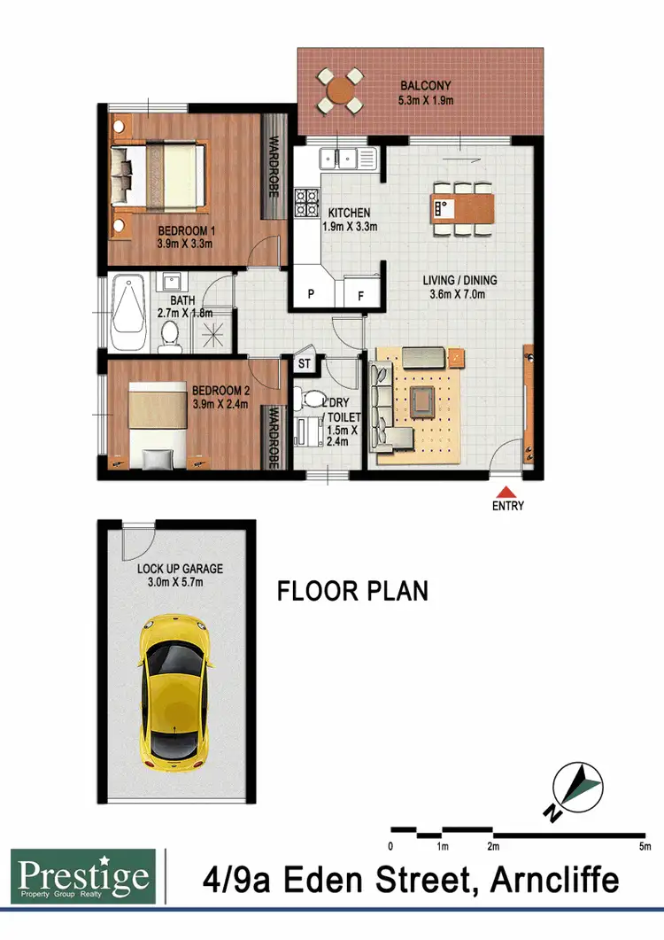 Floorplan of Homely apartment listing, 4/9A Eden Street, Arncliffe NSW 2205