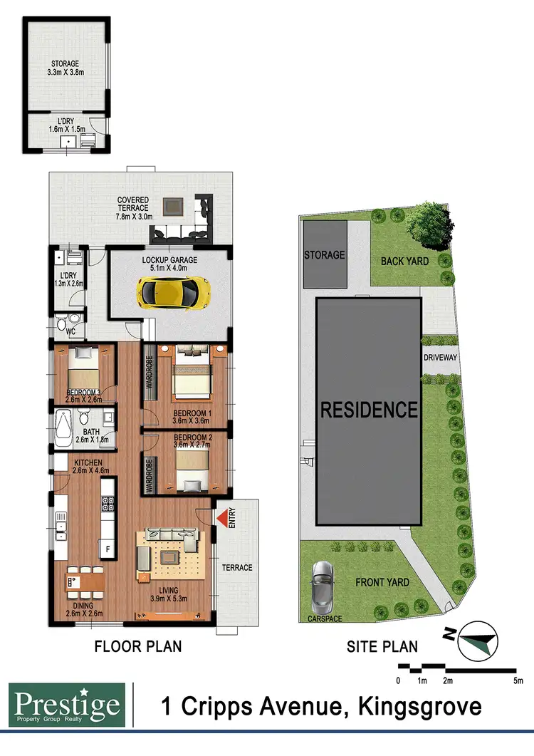 Floorplan of Homely house listing, 1 Cripps Avenue, Kingsgrove NSW 2208