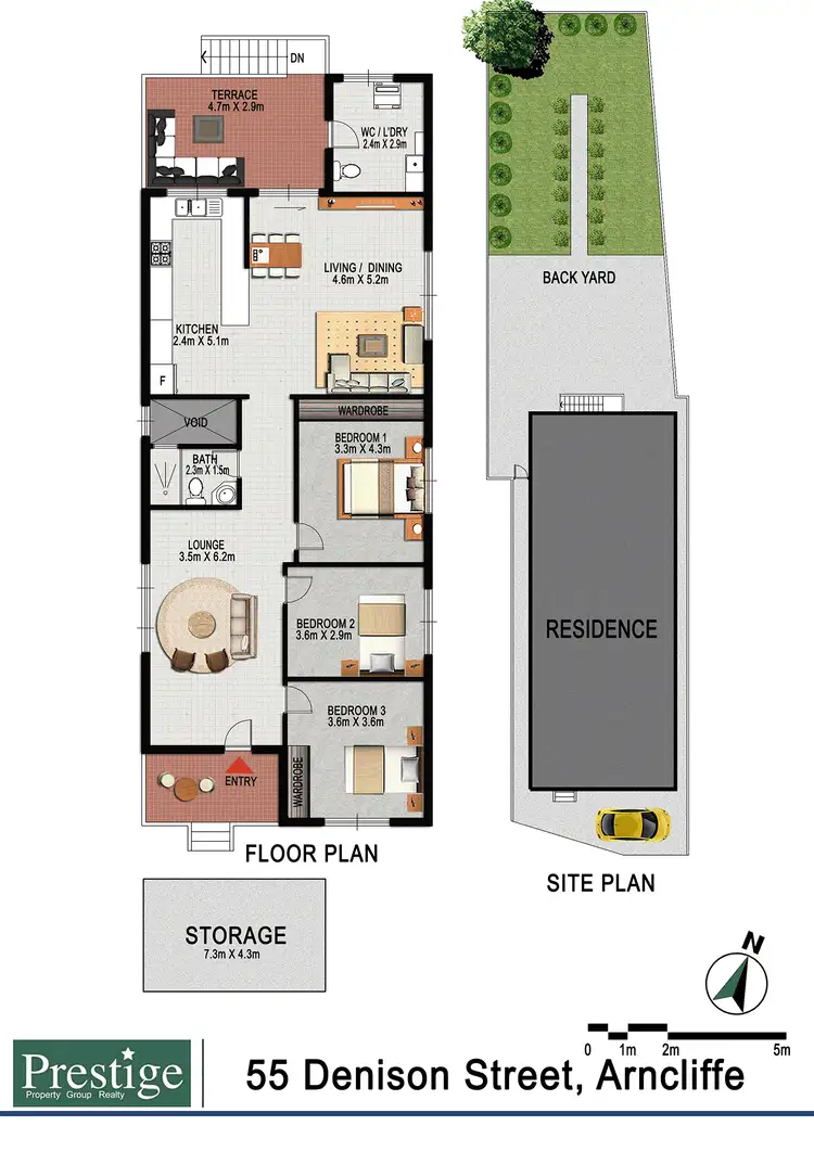 Floorplan of Homely house listing, 55 Denison Street, Arncliffe NSW 2205