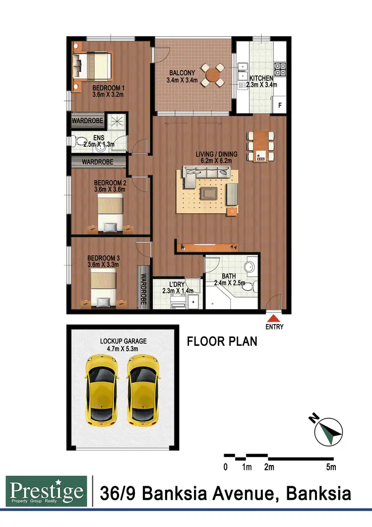 Floorplan of Homely apartment listing, 36/9 Banksia Avenue, Banksia NSW 2216