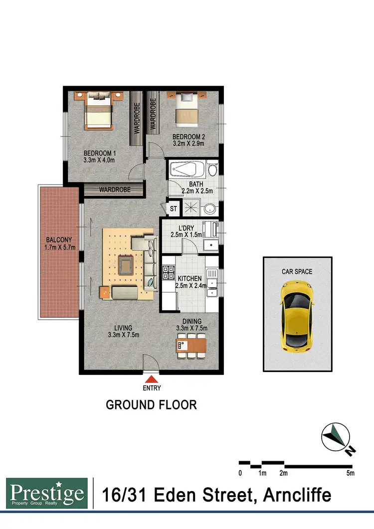 Floorplan of Homely apartment listing, 16/31 Eden Street, Arncliffe NSW 2205