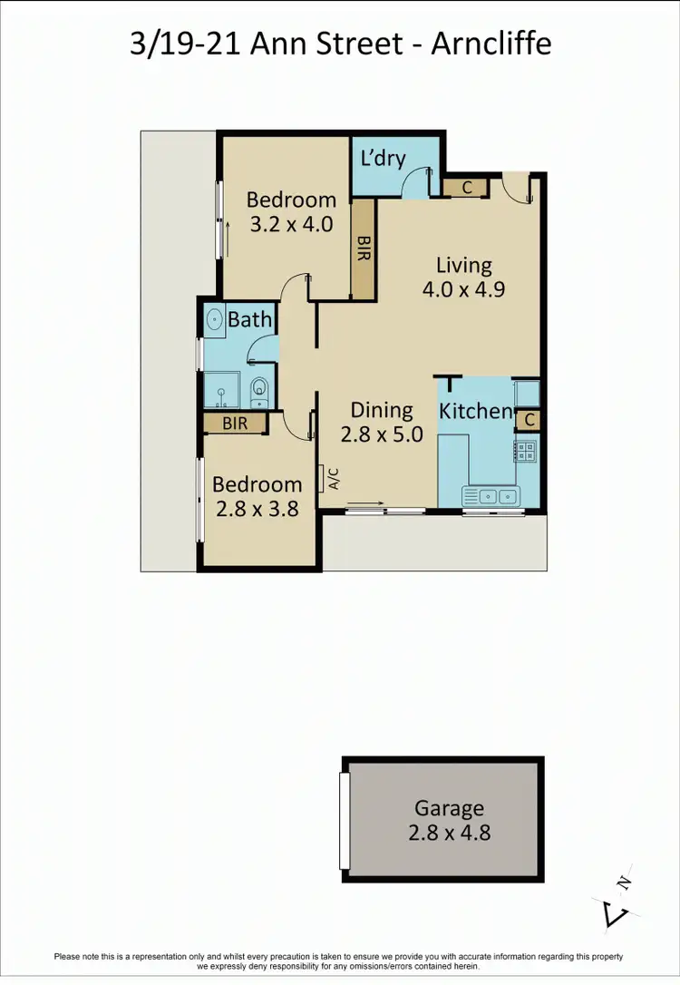 Floorplan of Homely apartment listing, 3/19 Ann Street, Wolli Creek NSW 2205