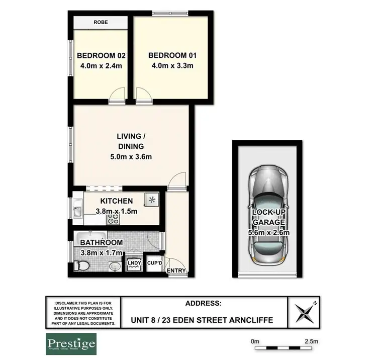 Floorplan of Homely apartment listing, 23 Eden Street, Wolli Creek NSW 2205