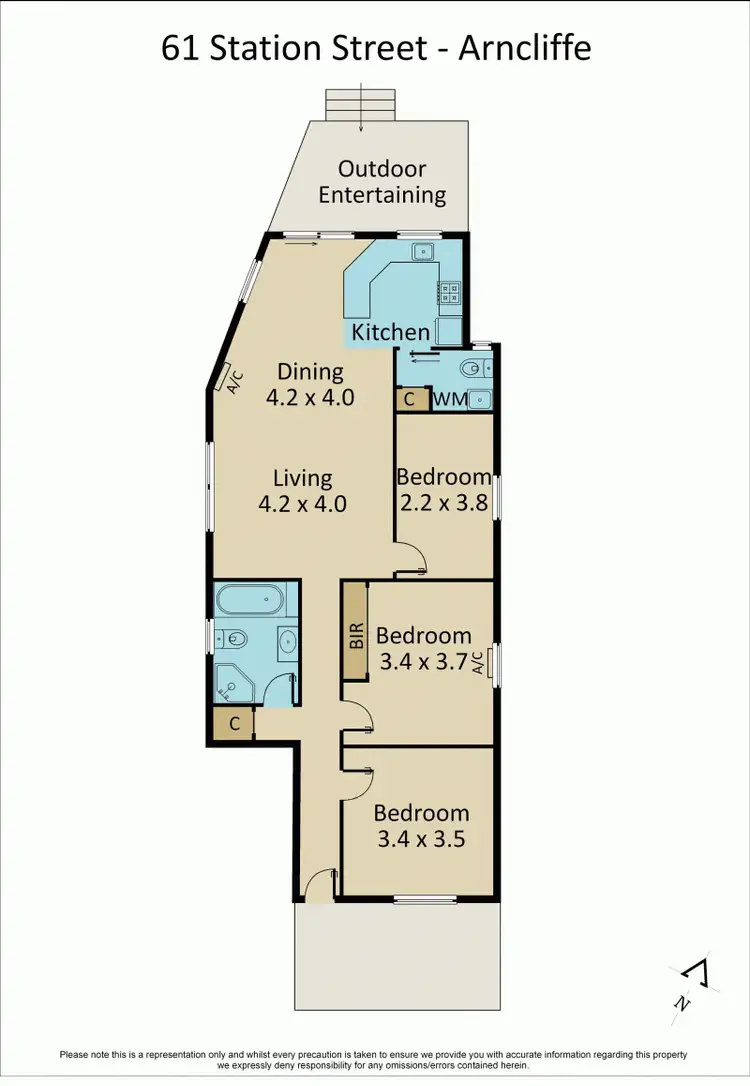 Floorplan of Homely house listing, 61 Station Street, Arncliffe NSW 2205