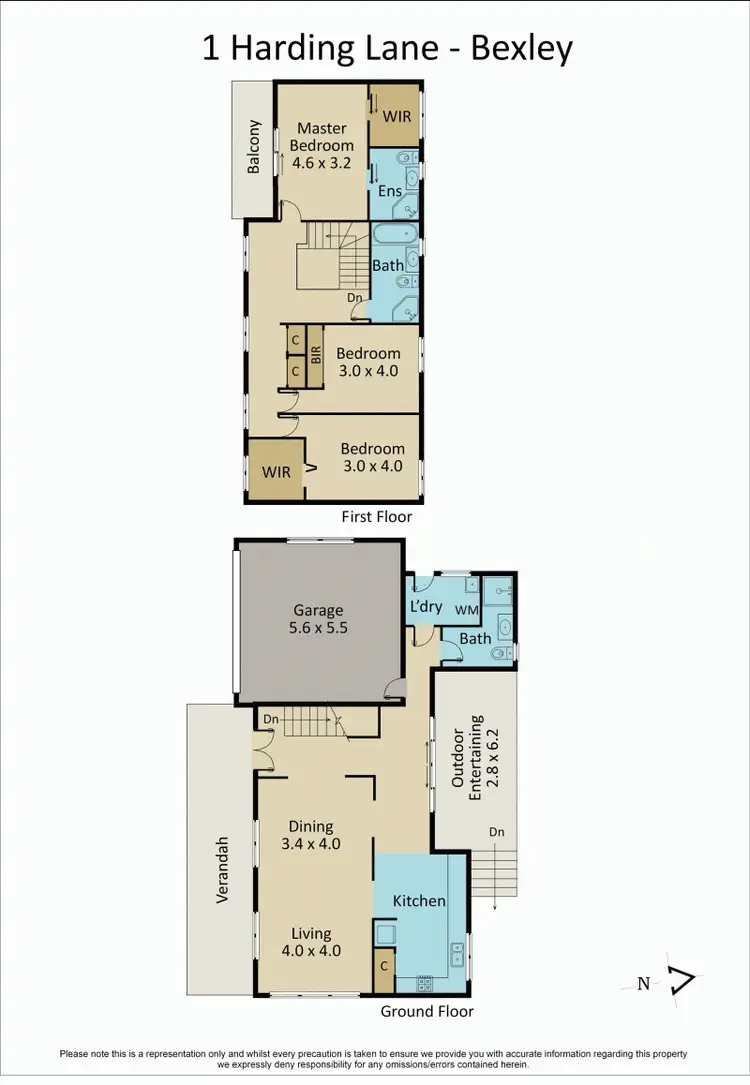 Floorplan of Homely house listing, 1 Harding Lane, Bexley NSW 2207