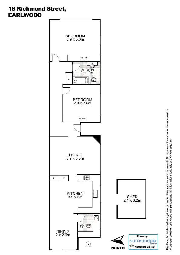 Floorplan of Homely house listing, 18 Richmond Street, Earlwood NSW 2206