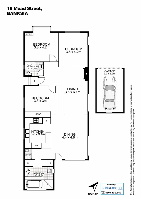 Floorplan of Homely house listing, 16 Mead Street, Banksia NSW 2216