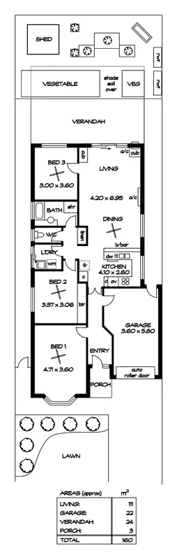 Floorplan of Homely house listing, 22 Burchmore Court, Blair Athol SA 5084