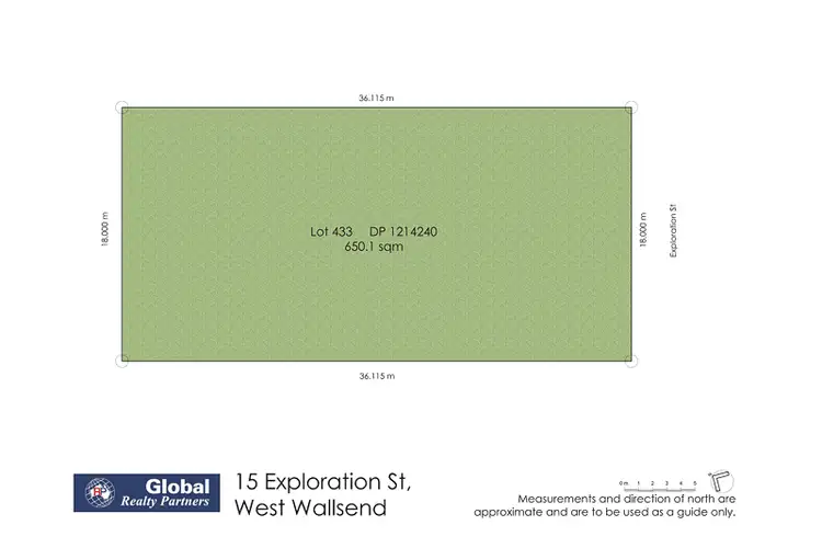 Floorplan of Homely land listing, 15 Exploration Street, West Wallsend NSW 2286