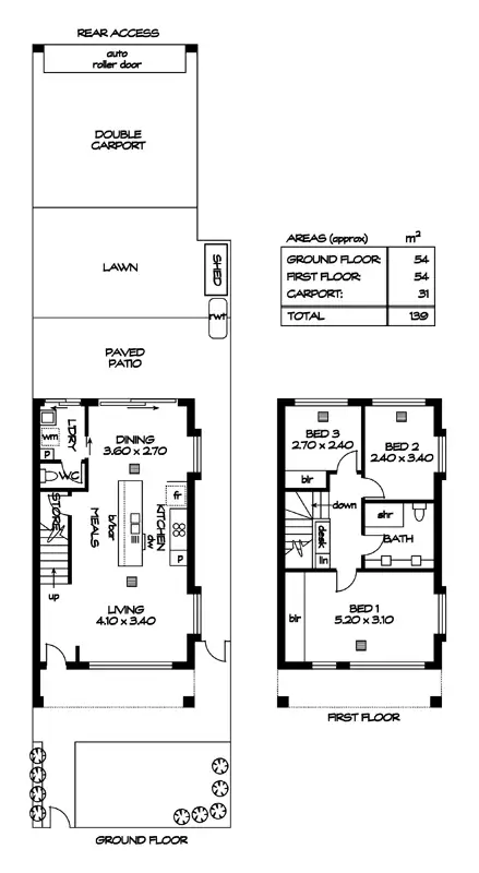 Floorplan of Homely townhouse listing, 19 Kenmair Street, Mansfield Park SA 5012