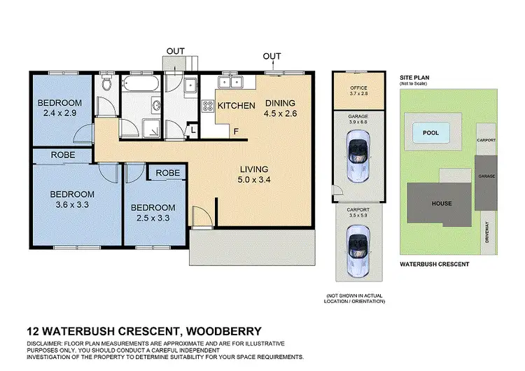 Floorplan of Homely house listing, 12 Waterbush Crescent, Woodberry NSW 2322