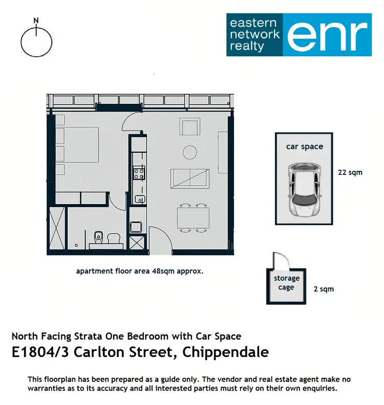 Floorplan of Homely apartment listing, 1804/3 Carlton Street, Chippendale NSW 2008