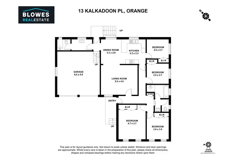 Floorplan of Homely house listing, 13 Kalkadoon Place, Orange NSW 2800