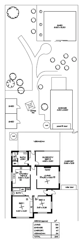 Floorplan of Homely house listing, 30 Meredith Street, Sefton Park SA 5083