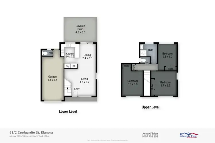 Floorplan of Homely townhouse listing, 91/2 Coolgardie Street, Elanora QLD 4221