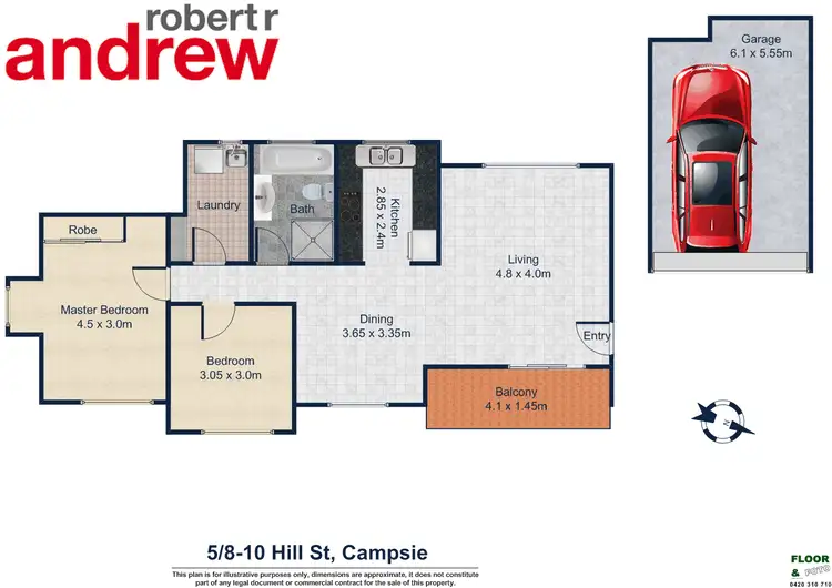Floorplan of Homely apartment listing, 5/8-10 Hill Street, Campsie NSW 2194