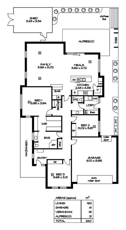 Floorplan of Homely house listing, 18 Whistler Drive, Oakden SA 5086