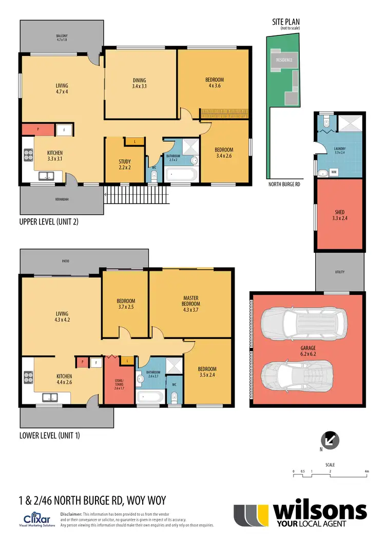 Floorplan of Homely house listing, 1 & 2/46 North Burge Rd, Woy Woy NSW 2256