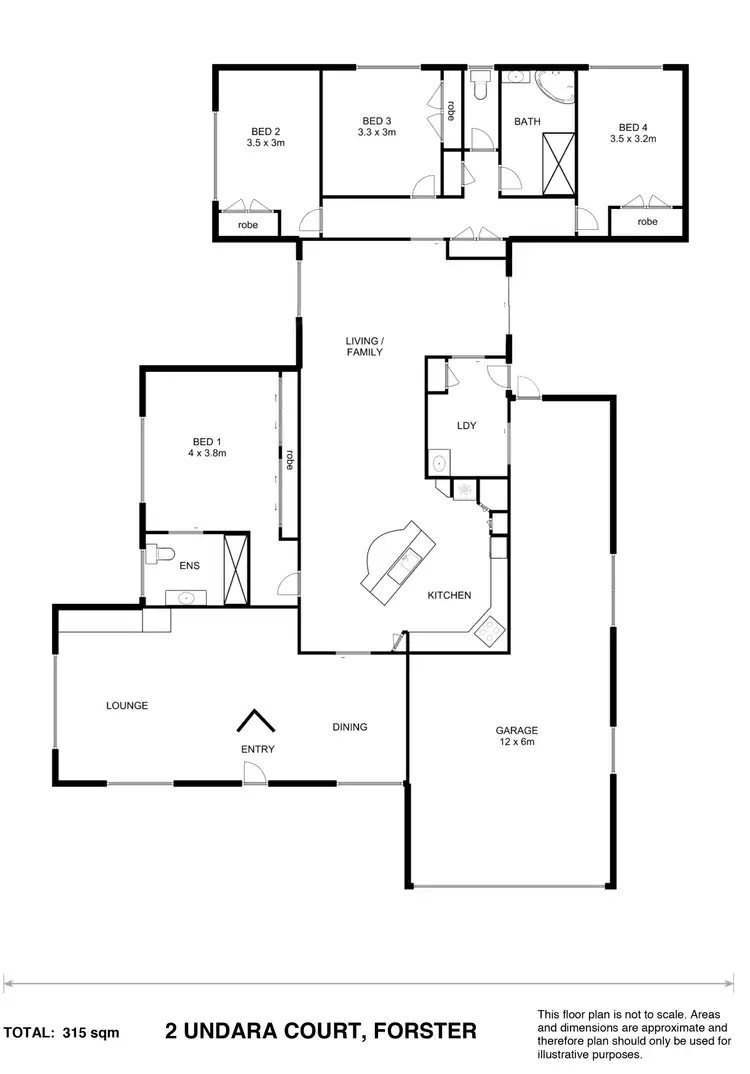 Floorplan of Homely house listing, 2 Undara Circuit, Forster NSW 2428