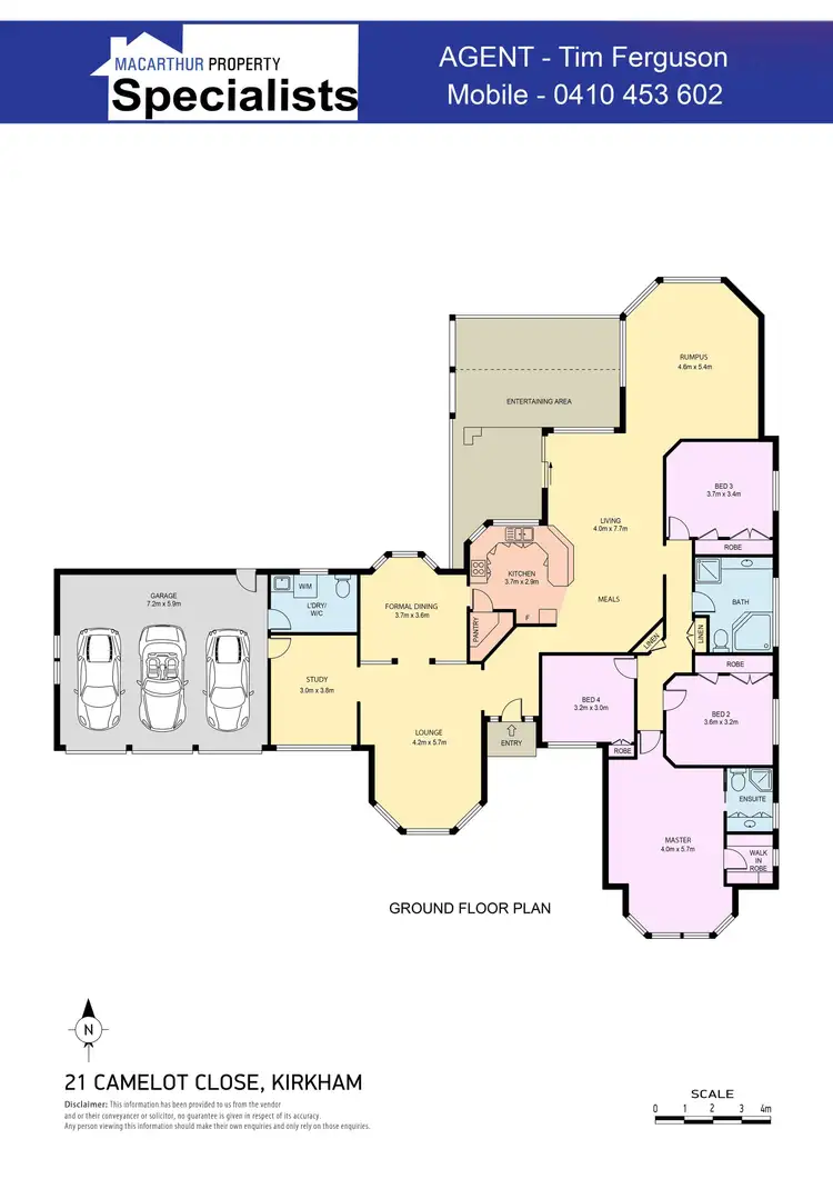 Floorplan of Homely house listing, 21 Camelot Close, Kirkham NSW 2570